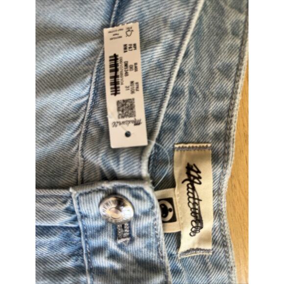 NWT Madewell Curvy Harlow Wide Leg Denim Trouser Jeans Womens Size 31 W Light - Picture 6 of 11
